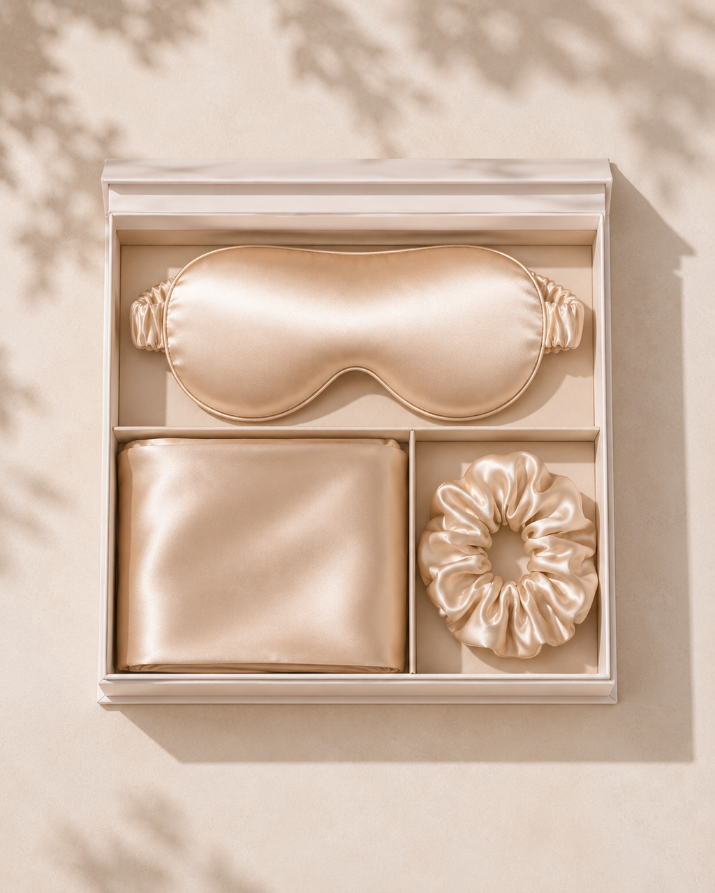 Coffret Soie Velune — Masque · Taie · Chouchou